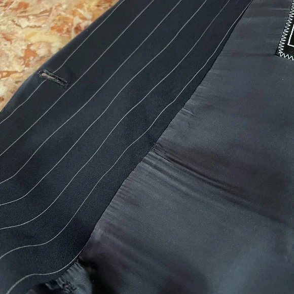 Harrods Navy Pinstripe Double-Breasted Suit